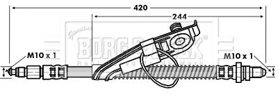 BORG & BECK Тормозной шланг BBH6754